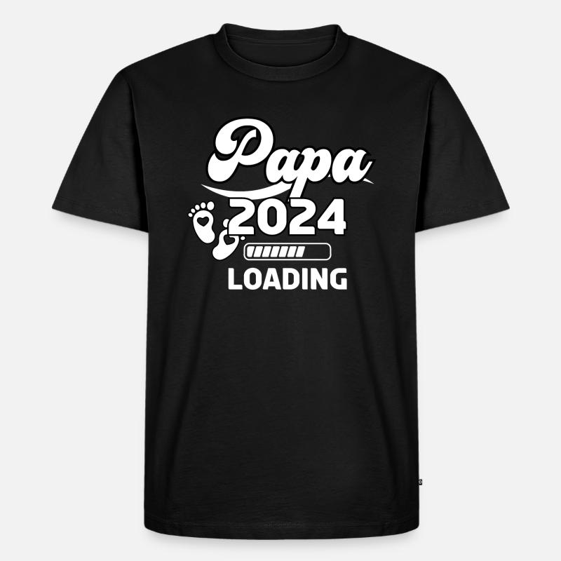 Daddy 2024 Loading - Men's Premium Organic T-Shirt - black