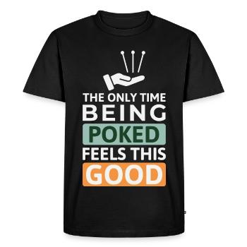 Licensed TCM Practitioner Expert Therapeutic  - Men's Premium Organic T-Shirt - black - Front - Nico (187cm)
