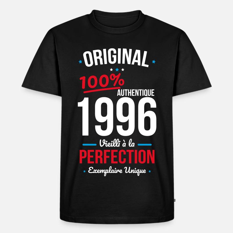 1996 – Original – Einzigartiges Exemplar - Männer Premium Bio T-Shirt - Schwarz
