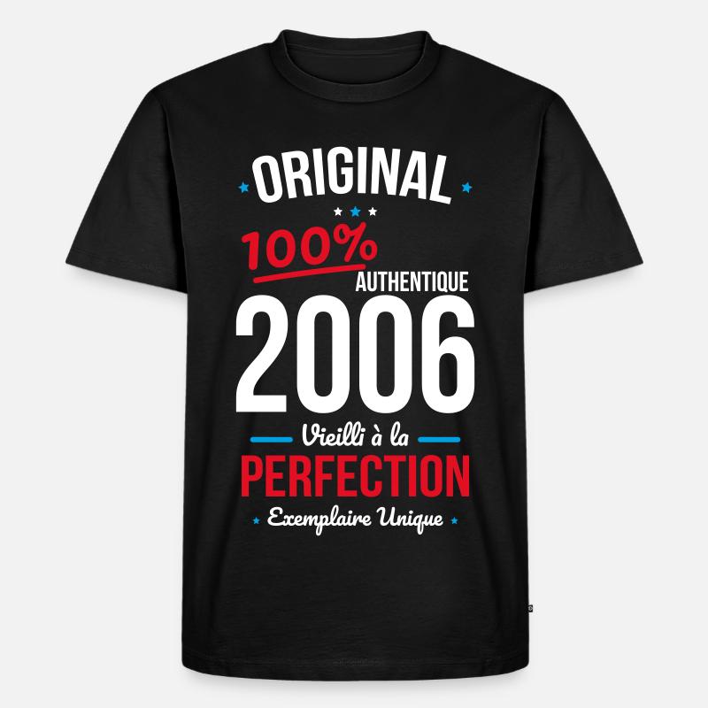2006 – Original – Einzigartiges Exemplar - Männer Premium Bio T-Shirt - Schwarz