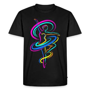 ballerine - T-shirt Premium bio Homme - noir - Devant - Nico (187cm)