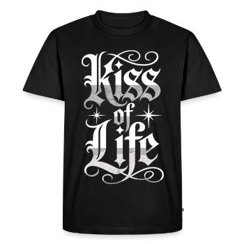 Kiss of Life Shirt in Gothic Style - Men's Premium Organic T-Shirt - black - Front - Nico (187cm)