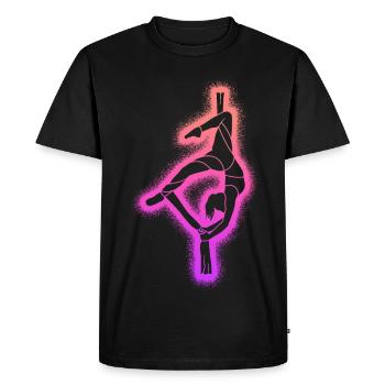 Vertical Cloth Aerial Acrobatics Girls Aerial Silk - Men's Premium Organic T-Shirt - black - Front - Nico (187cm)