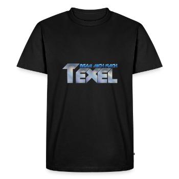 Montre-moi que tu aimes Texel. - T-shirt Premium bio Homme - noir - Devant - Nico (187cm)