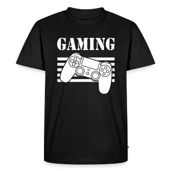 GAMING 365 Gamer Tee Cute Gaming Gamers Games - T-shirt Premium bio Homme - noir - Devant - Nico (187cm)