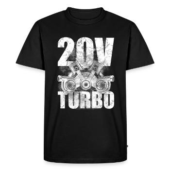 5 Zylinder 20V Turbo - Männer Premium Bio T-Shirt - Schwarz - Vorne - Nico (187cm)
