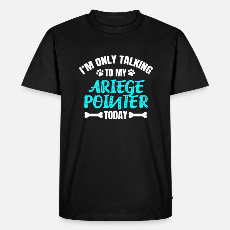 Ariege Pointer - Männer Premium Bio T-Shirt - Schwarz