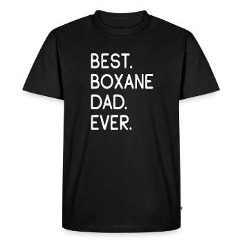 Boxane Dad - Men's Premium Organic T-Shirt - black - Front - Nico (187cm)
