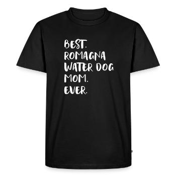 Romagna Water Dog Mom - Men's Premium Organic T-Shirt - black - Front - Nico (187cm)