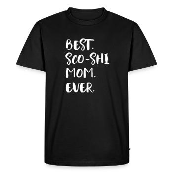 Maman Sco-Shi - T-shirt Premium bio Homme - noir - Devant - Nico (187cm)