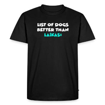 Laikas - Men's Premium Organic T-Shirt - black - Front - Nico (187cm)