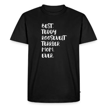 Teddy Roosevelt Terrier Maman - T-shirt Premium bio Homme - noir - Devant - Nico (187cm)