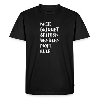 Briquet Griffon Vendeen Mom - Men's Premium Organic T-Shirt - black - Front - Nico (187cm)