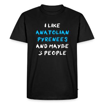 Anatolian Pyrenees - Men's Premium Organic T-Shirt - black - Front - Nico (187cm)