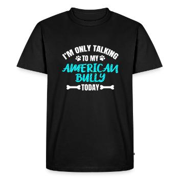 Intimidateur américain - T-shirt Premium bio Homme - noir - Devant - Nico (187cm)