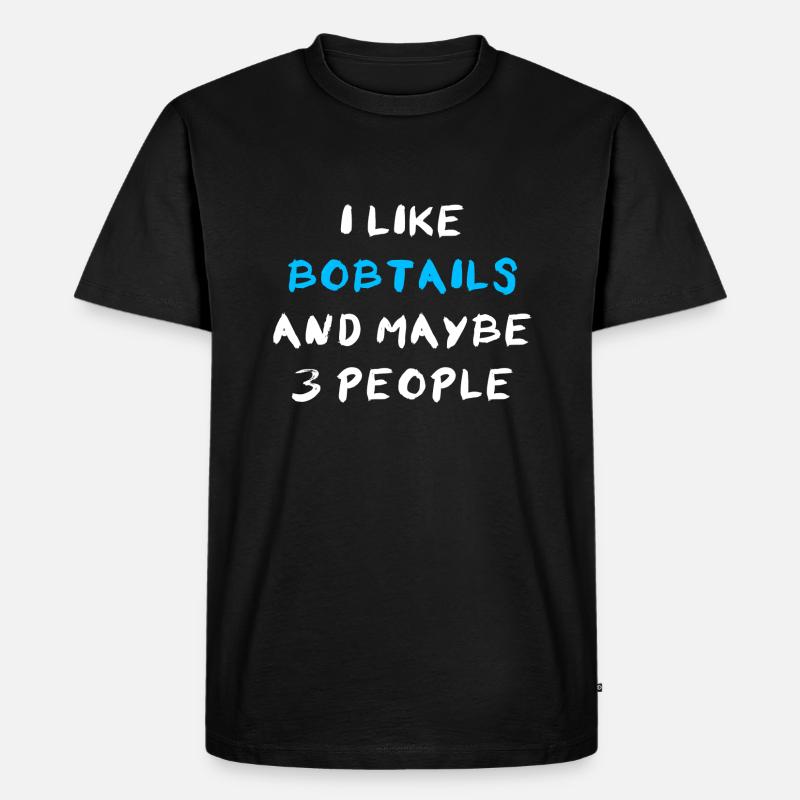 Bobtail - Männer Premium Bio T-Shirt - Schwarz