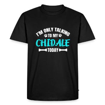 Chidale - Men's Premium Organic T-Shirt - black - Front - Nico (187cm)