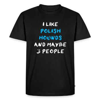 Chien polonais - T-shirt Premium bio Homme - noir - Devant - Nico (187cm)
