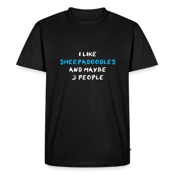Sheepadoodle - T-shirt Premium bio Homme - noir - Devant - Nico (187cm)