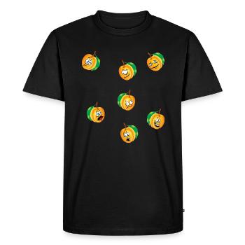 Abricot - T-shirt Premium bio Homme - noir - Devant - Nico (187cm)