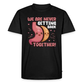 We are never getting back together - Men's Premium Organic T-Shirt - black - Front - Nico (187cm)