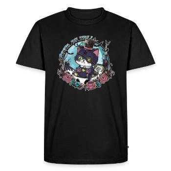 The awakening of Catleman Jack - Men's Premium Organic T-Shirt - black - Front - Nico (187cm)