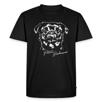 PETIT BRABANCON dog dogs Wilsigns - Men's Premium Organic T-Shirt - black - Front - Nico (187cm)