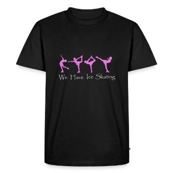 Patinage artistique - T-shirt Premium bio Homme - noir - Devant - Nico (187cm)