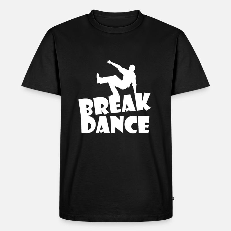 Breakdance - Männer Premium Bio T-Shirt - Schwarz