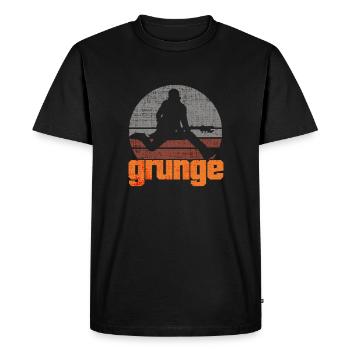 grunge - T-shirt Premium bio Homme - noir - Devant - Nico (187cm)