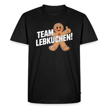 L’équipe Gingerbread ! - T-shirt Premium bio Homme - noir - Devant - Nico (187cm)