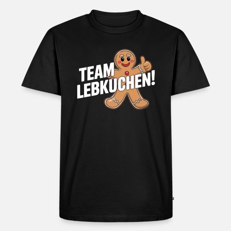 Team Lebkuchen! - Männer Premium Bio T-Shirt - Schwarz