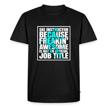 Ski Instructor Ski Instructor Ski Instructor Shirt Gift - Men's Premium Organic T-Shirt - black - Front - Nico (187cm)