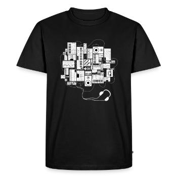 Electronic Music Producer - Men's Premium Organic T-Shirt - black - Front - Nico (187cm)