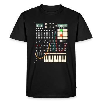 Musikproduzent und elektronischer Musiker - Männer Premium Bio T-Shirt - Schwarz - Vorne - Nico (187cm)