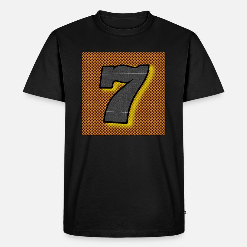 7 (Sieben) - Abbild - 2023 - Männer Premium Bio T-Shirt - Schwarz
