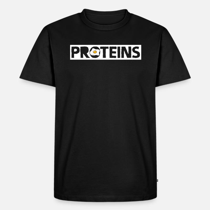 Eier - Männer Premium Bio T-Shirt - Schwarz