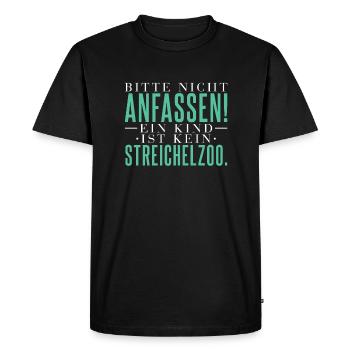 Children's Humor Petting Zoo - Men's Premium Organic T-Shirt - black - Front - Nico (187cm)