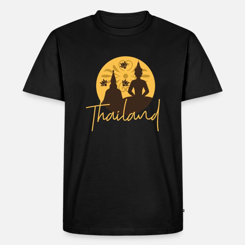 Thailand - Männer Premium Bio T-Shirt - Schwarz