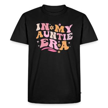 In My Auntie Era Baby Announcement Aunt Mother's - T-shirt Premium bio Homme - noir - Devant - Nico (187cm)