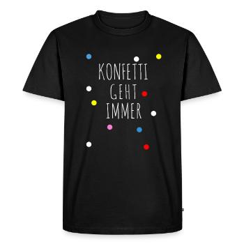 CHEMISE CONFETTI - T-shirt Premium bio Homme - noir - Devant - Nico (187cm)