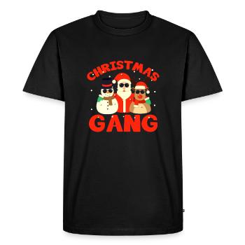 Matériel de Noël - T-shirt Premium bio Homme - noir - Devant - Nico (187cm)