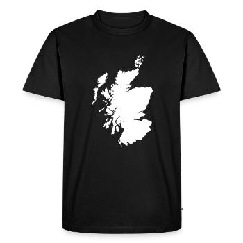 Scotland home map - Men's Premium Organic T-Shirt - black - Front - Nico (187cm)