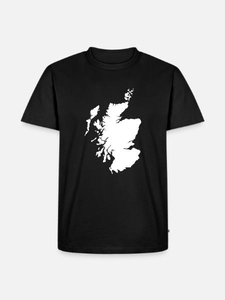 Scotland home map - Men's Premium Organic T-Shirt - black