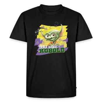 KoboldKroniken Ne Fais Pas Confiance Aux Lutins - T-shirt Premium bio Homme - noir - Devant - Nico (187cm)