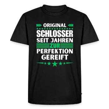 Locksmiths matured to perfection - Men's Premium Organic T-Shirt - black - Front - Nico (187cm)