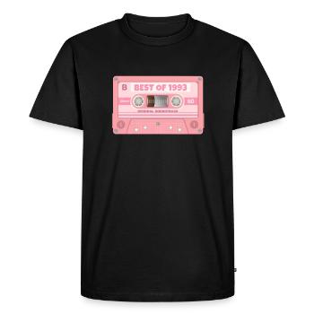 Best Of 1993 Mixtape Retro Cassette Birthday - T-shirt Premium bio Homme - noir - Devant - Nico (187cm)