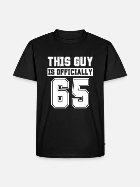 Denne fyr er officielt 65 år gammel fejre 65 - Herre Premium økologisk T-shirt - sort