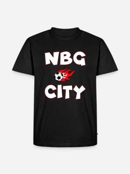 Nürnberg Fußball City - Männer Premium Bio T-Shirt - Schwarz
