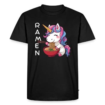 Ramen Licorne - T-shirt Premium bio Homme - noir - Devant - Nico (187cm)